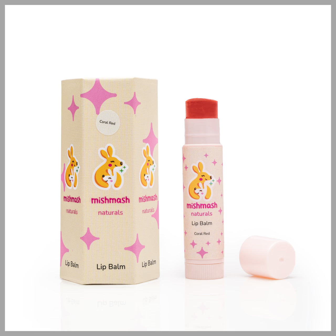 Cute Lips - Coral Red Lip Balm